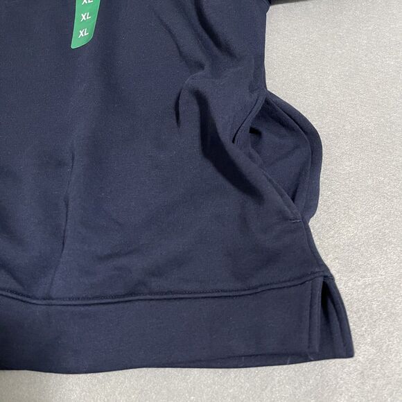 Gonzaga Bulldogs Sweatshirt Womens XL Navy Blue Half Snap Fleece Pockets Thermal - Picture 7 of 12